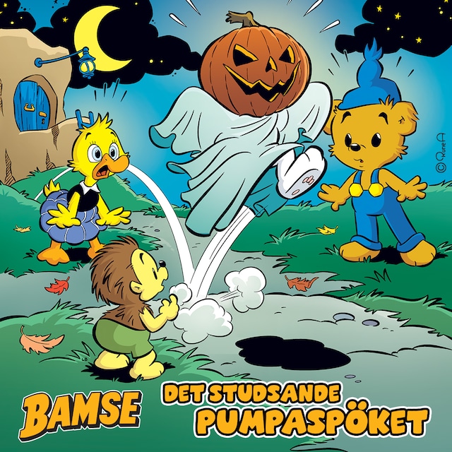 Omslag: Bamse. Det studsande pumpaspöket