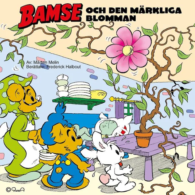 Omslag: Bamse och den märkliga blomman