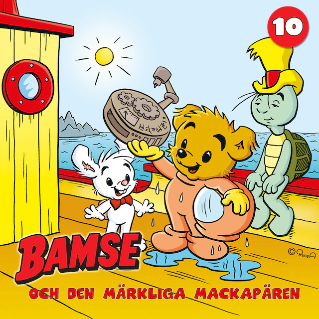 Omslag: Bamse och den märkliga mackapären del 10