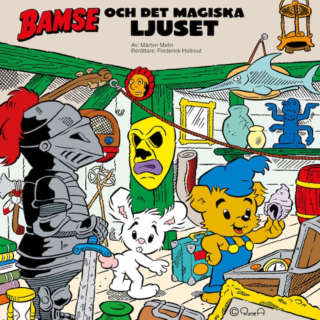 Omslag till ljudboken Bamse och det magiska ljuset