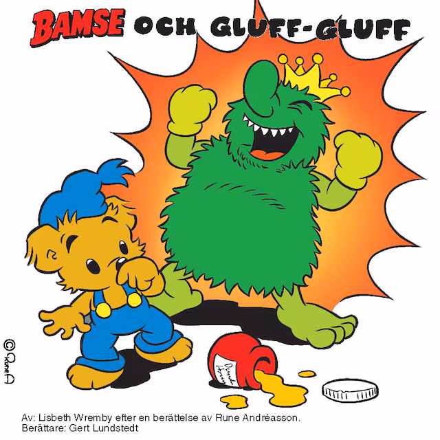 Omslag: Bamse och Gluff-Gluff