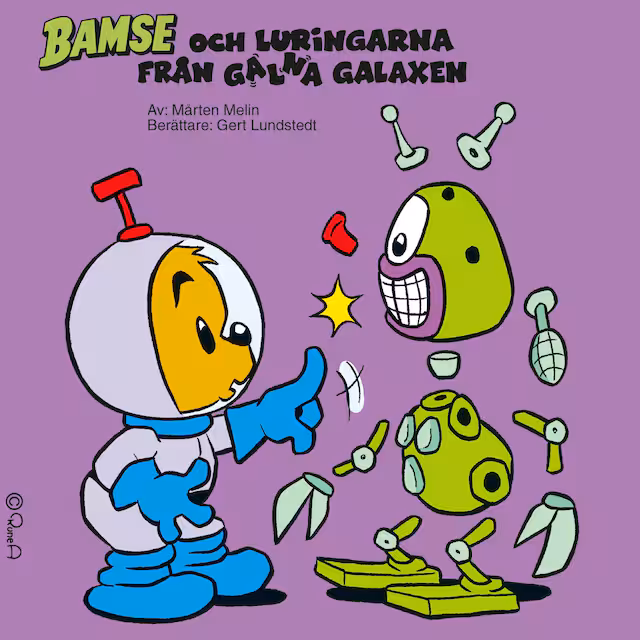 Omslag: Bamse och luringarna från Galna Galaxen