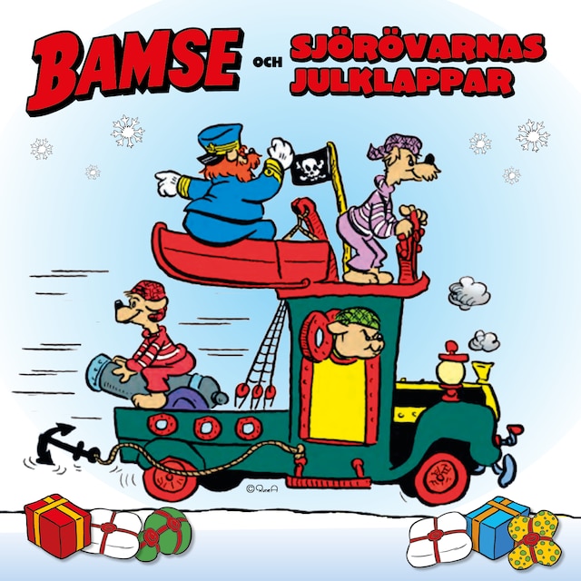 Omslag: Bamse och sjörövarnas julklappar