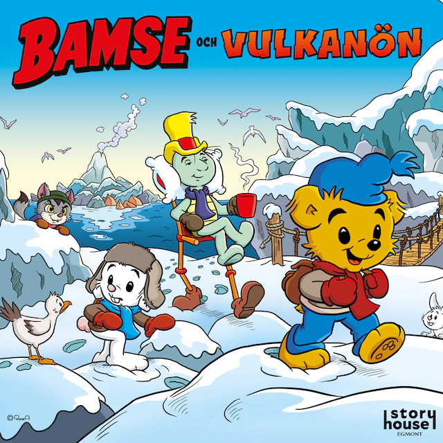 Omslag: Bamse och vulkanön