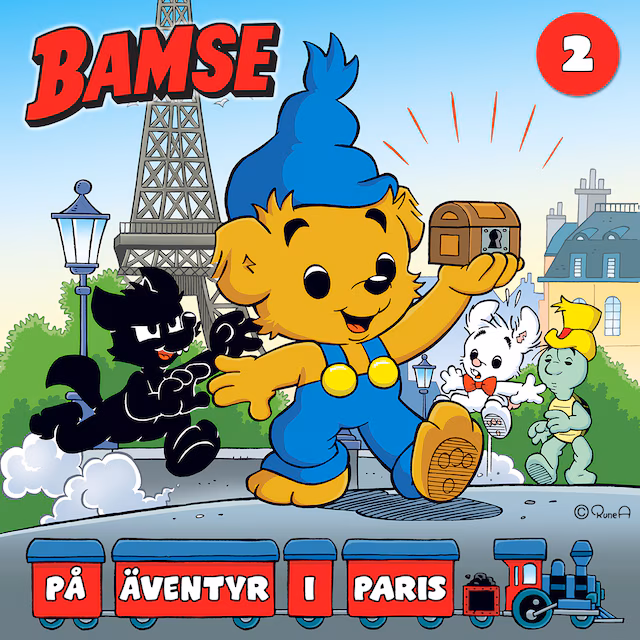 Omslag: Bamse på äventyr i Paris. Del 2