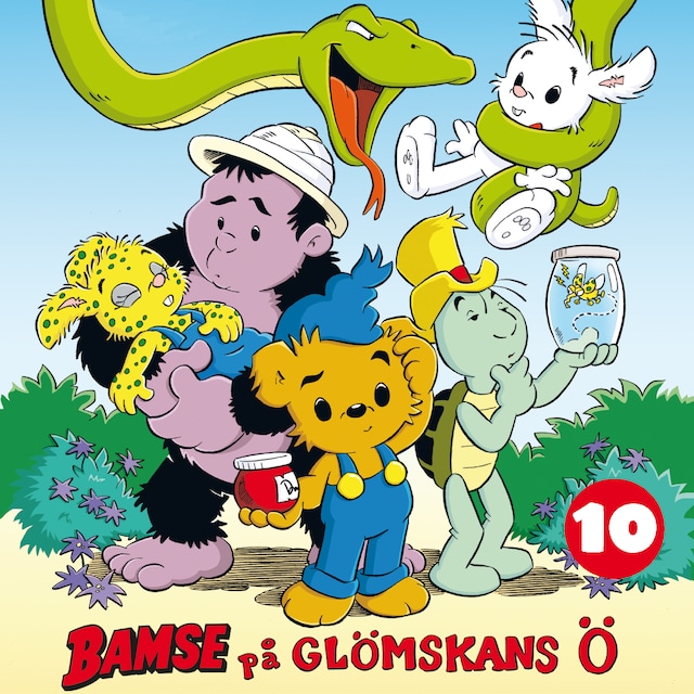 Omslag: Bamse på glömskans ö del 10