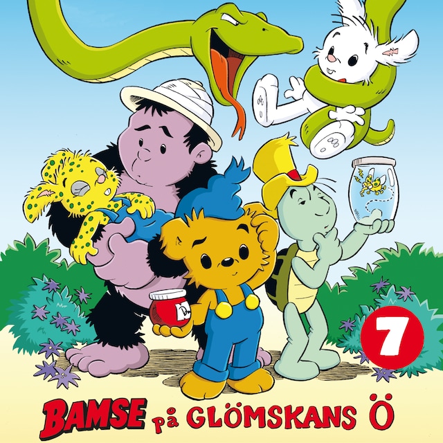 Omslag: Bamse på glömskans ö del 7