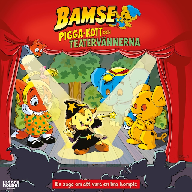 Omslag: Bamse Pigga-Kott och teatervännerna