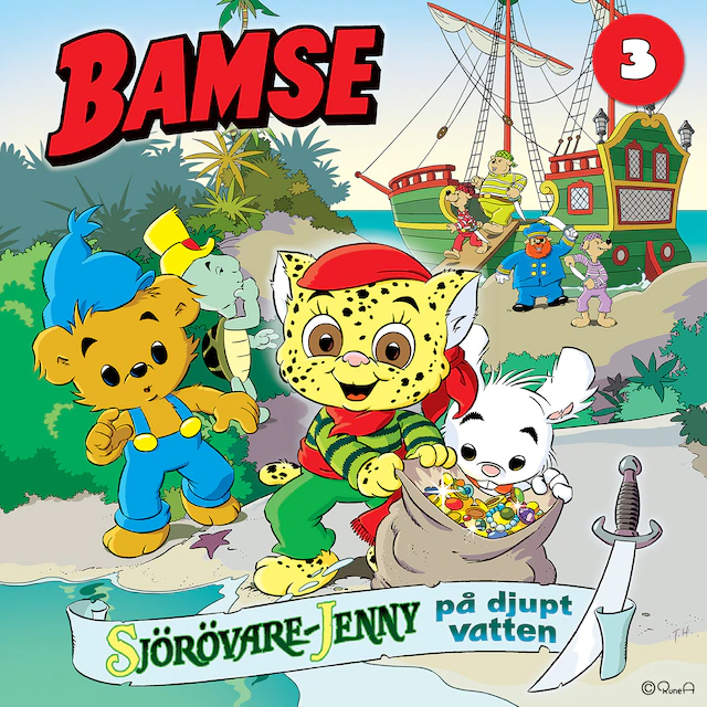 Omslag: Bamse -  Sjörövare-Jenny på djupt vatten del 3