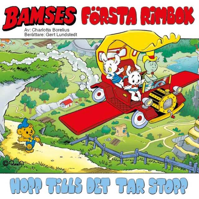 Omslag: Bamses första rimbok : hopp tills det tar stopp