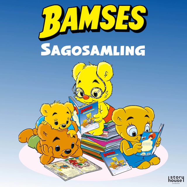 Omslag till ljudboken Bamses sagosamling