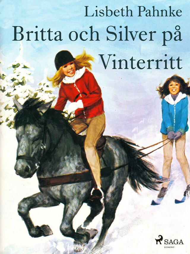 Omslag: Britta och Silver på vinterritt