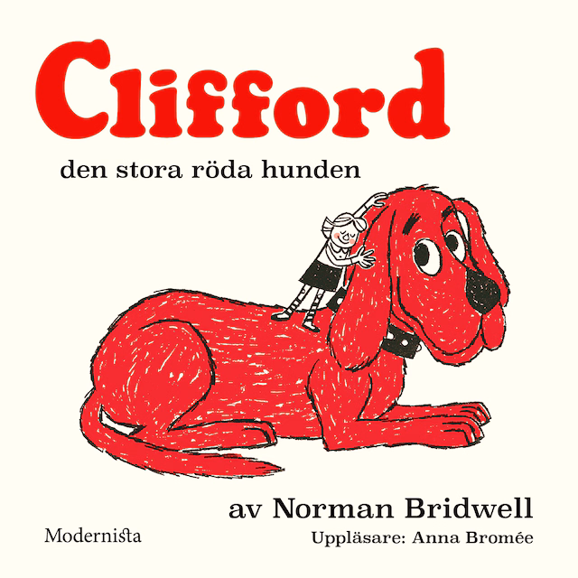 Omslag till ljudboken Clifford den stora röda hunden