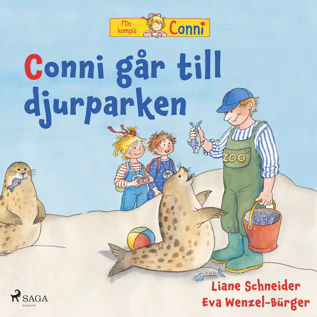 Omslag till ljudboken Conni går till djurparken