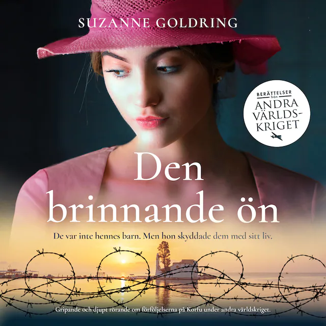 Omslag till ljudboken Den brinnande ön