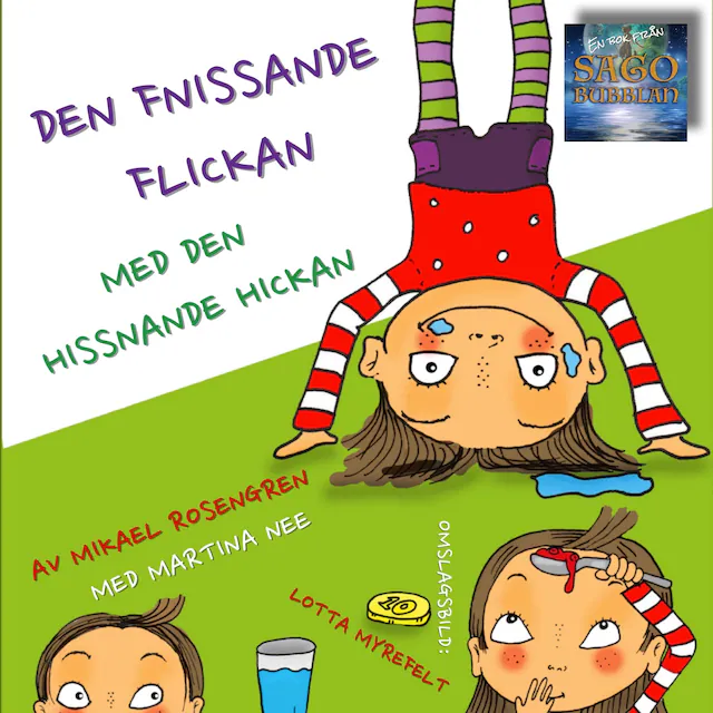 Omslag: Den fnissande flickan med den hissnande hickan