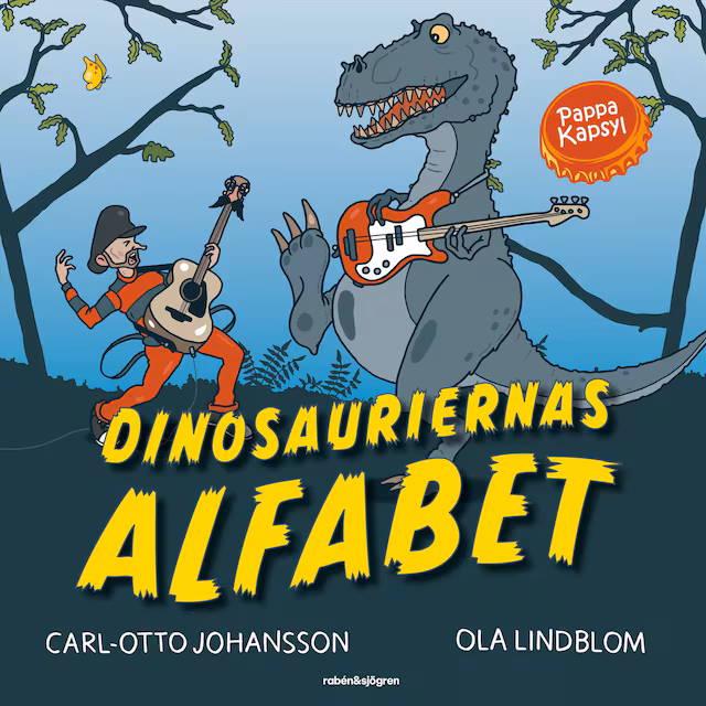 Omslag till ljudboken Dinosauriernas alfabet