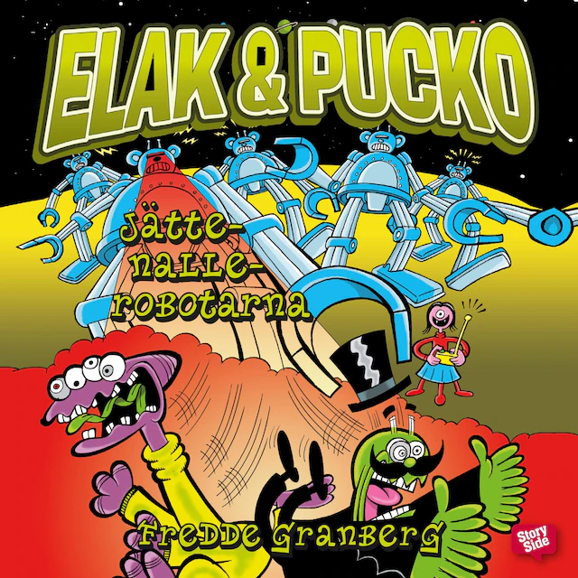 Omslag: Elak & Pucko – jättenallerobotarna