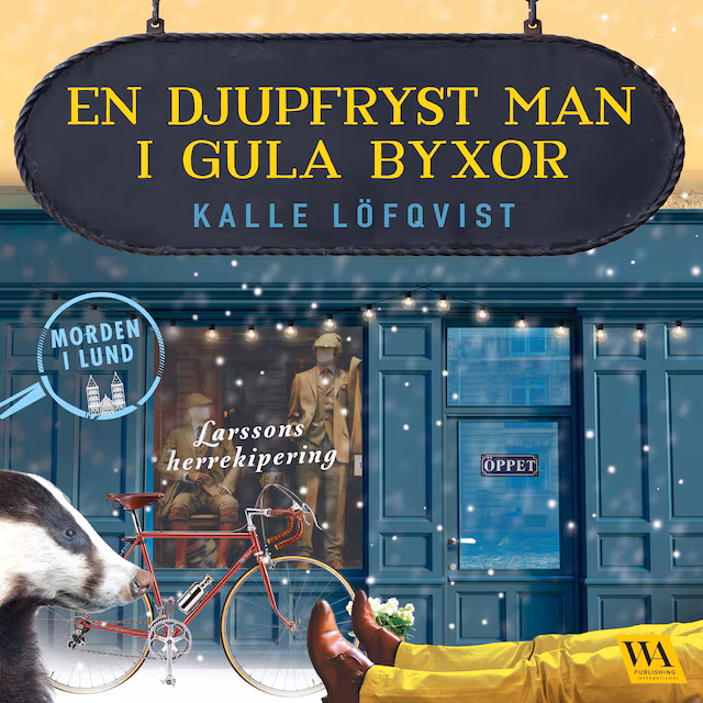 Omslag: En djupfryst man i gula byxor