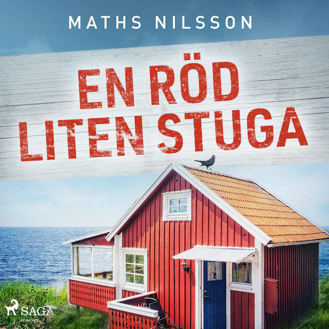 Omslag till ljudboken En röd liten stuga