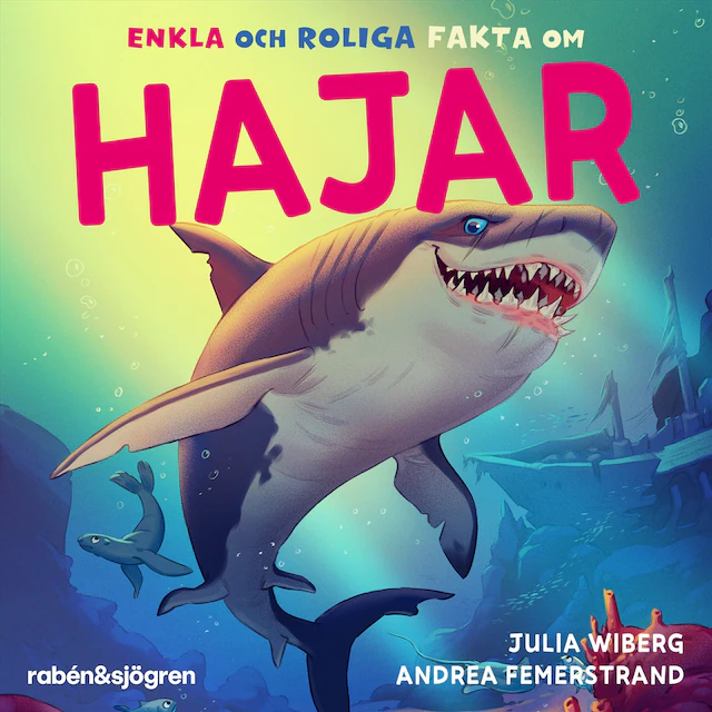 Omslag: Enkla och roliga fakta om hajar