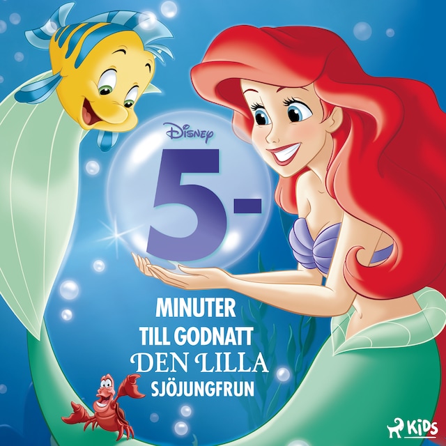 Omslag: Fem minuter till godnatt – Den lilla sjöjungfrun