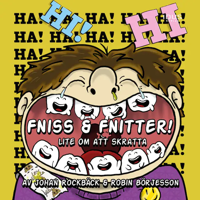 Omslag till ljudboken Fniss & fnitter! Lite om att skratta