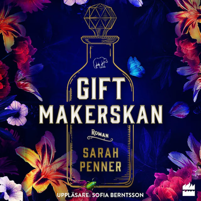 Omslag till ljudboken Giftmakerskan