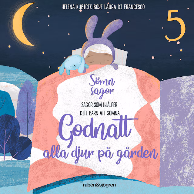 Omslag: Godnatt alla djur på gården