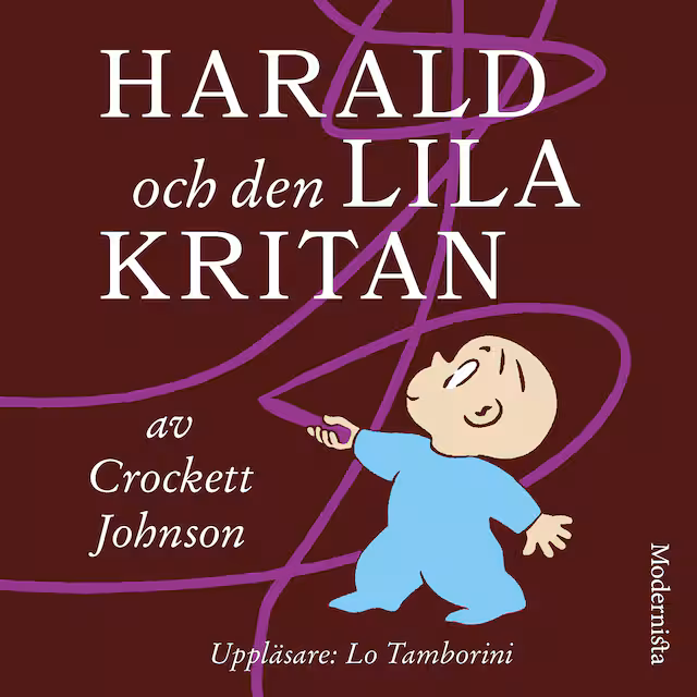 Omslag till ljudboken Harald och den lila kritan