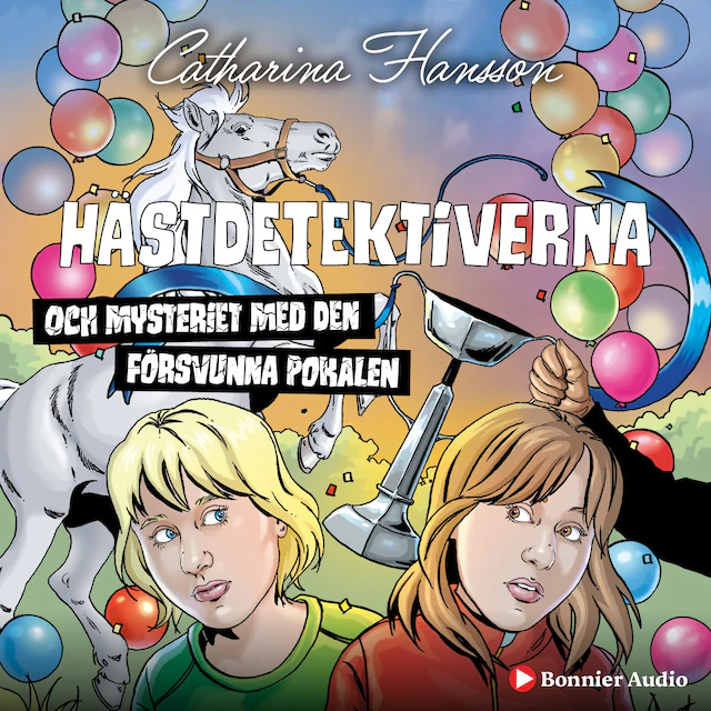 Omslag: Hästdetektiverna och mysteriet med den försvunna pokalen