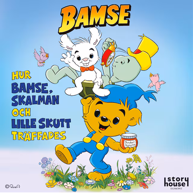 Omslag: Hur Bamse, Lille Skutt och Skalman träffades