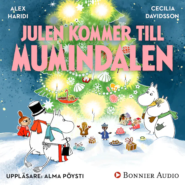 Omslag till ljudboken Julen kommer till Mumindalen