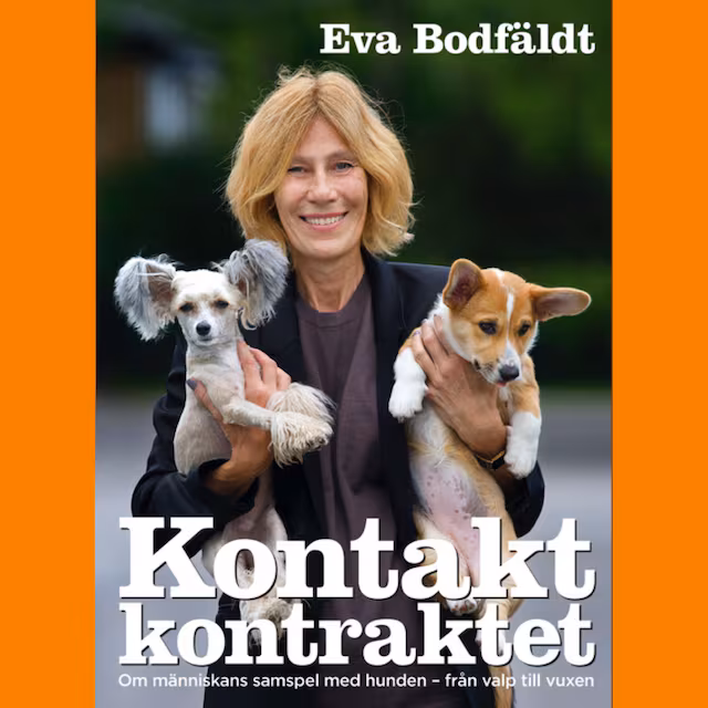Omslag till ljudboken Kontaktkontraktet Om människans samspel med hunden - från valp till vuxen
