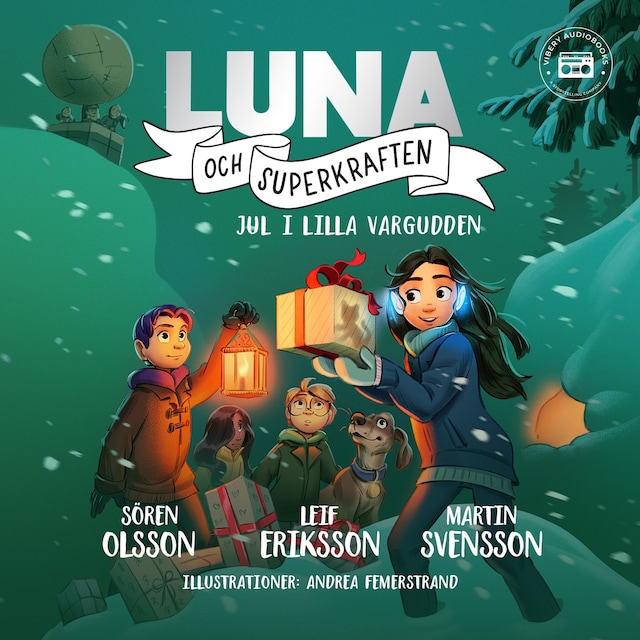 Omslag: Luna och Superkraften: Jul i Lilla Vargudden
