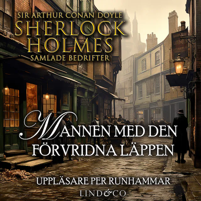 Omslag: Mannen med den förvridna läppen (Sherlock Holmes samlade bedrifter)