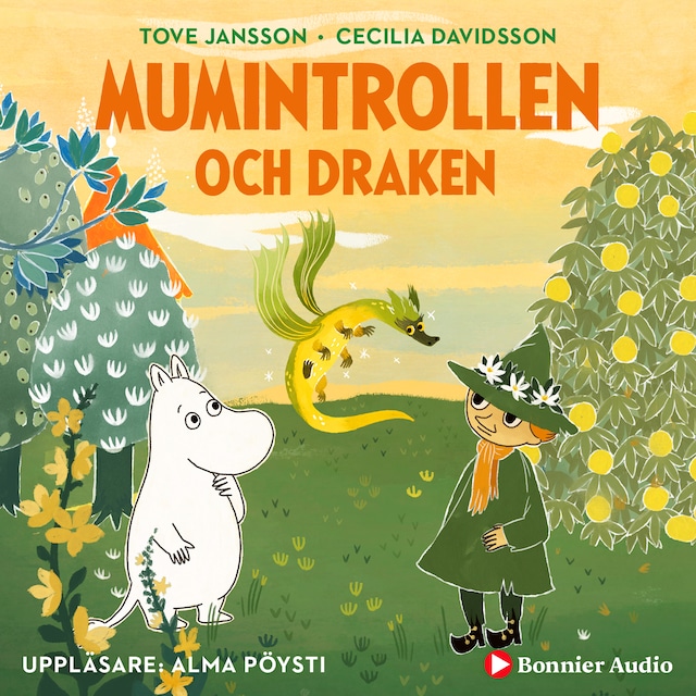 Omslag till ljudboken Mumintrollen och draken