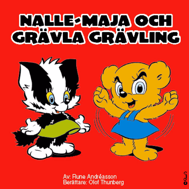 Omslag: Nalle-Maja och Grävla Grävling