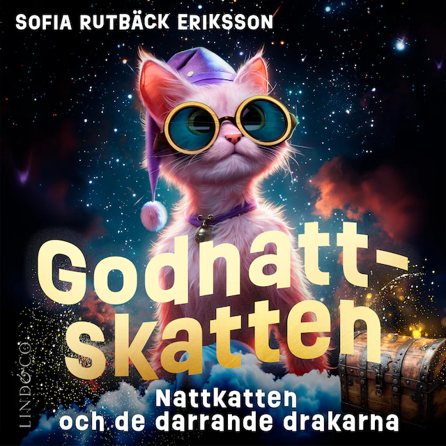 Omslag: Nattkatten och de darrande drakarna (Godnattskatten del 1)