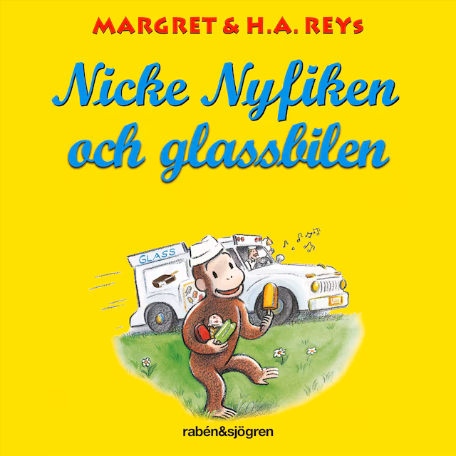 Omslag: Nicke Nyfiken och glassbilen
