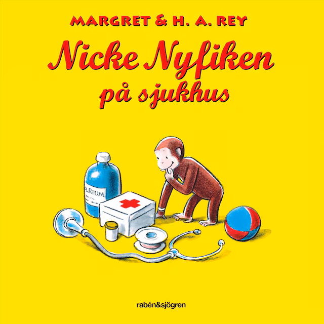 Omslag: Nicke Nyfiken på sjukhus