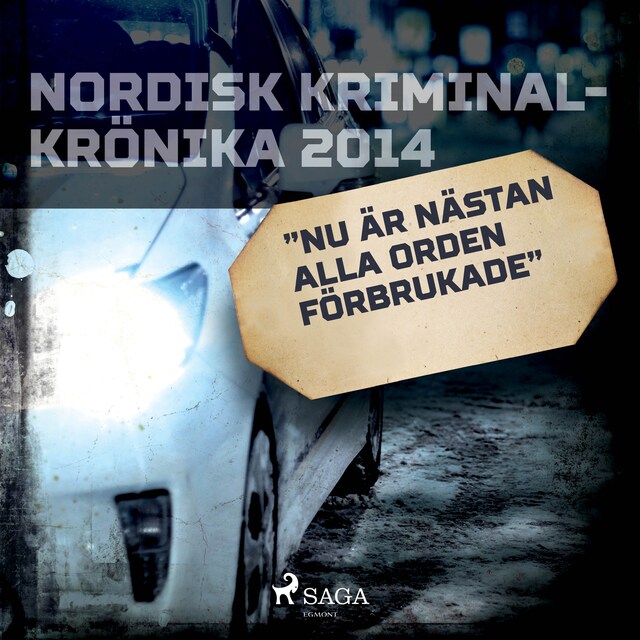 Omslag till ljudboken Nu är nästan alla orden förbrukade