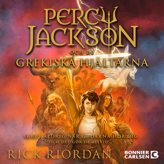 Omslag: Percy Jackson och de grekiska hjältarna