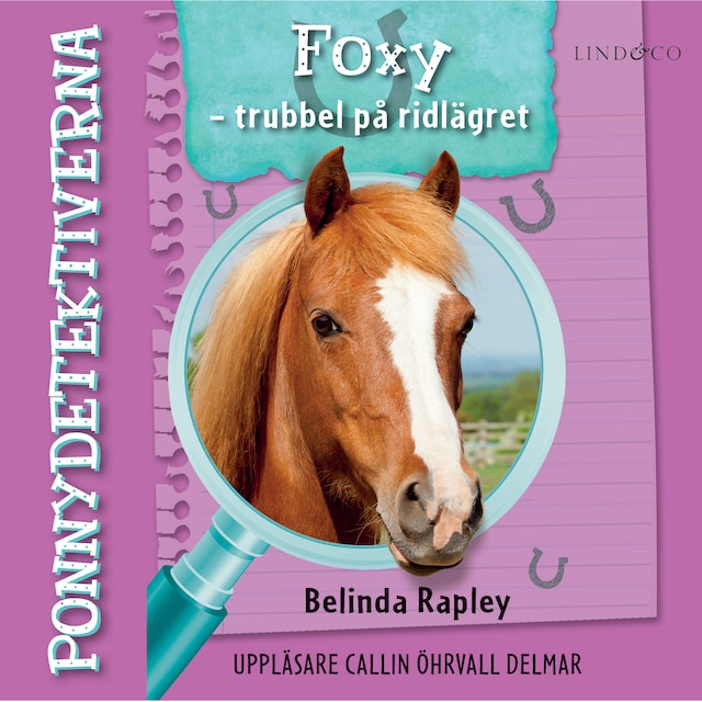 Omslag: Ponnydetektiverna. Foxy - Trubbel på ridlägret