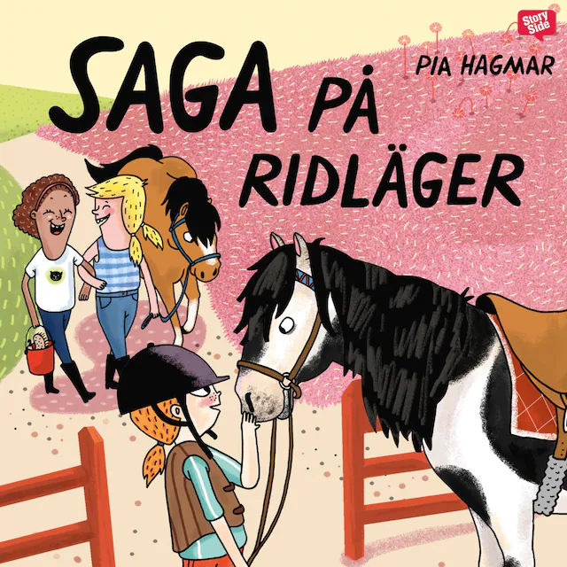 Omslag: Saga på ridläger
