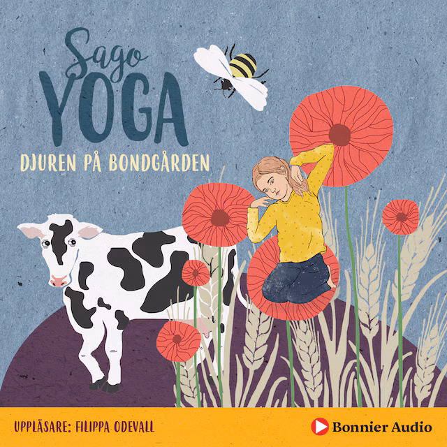 Omslag: Sagoyoga. Djuren på bondgården : övningar för barn i andning