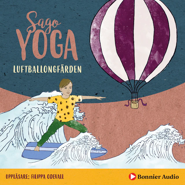 Omslag: Sagoyoga. Luftballongfärden : övningar för barn i fysisk yoga