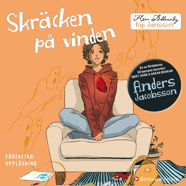 Omslag till ljudboken Skräcken på vinden