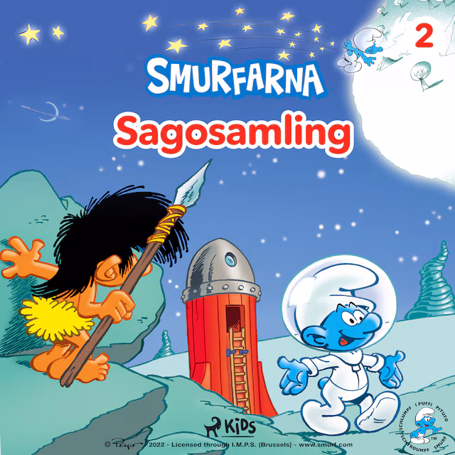 Omslag till ljudboken Smurfarna - Sagosamling 2
