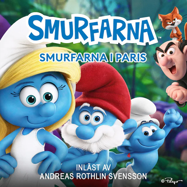 Omslag: Smurfarna: Smurfarna i Paris